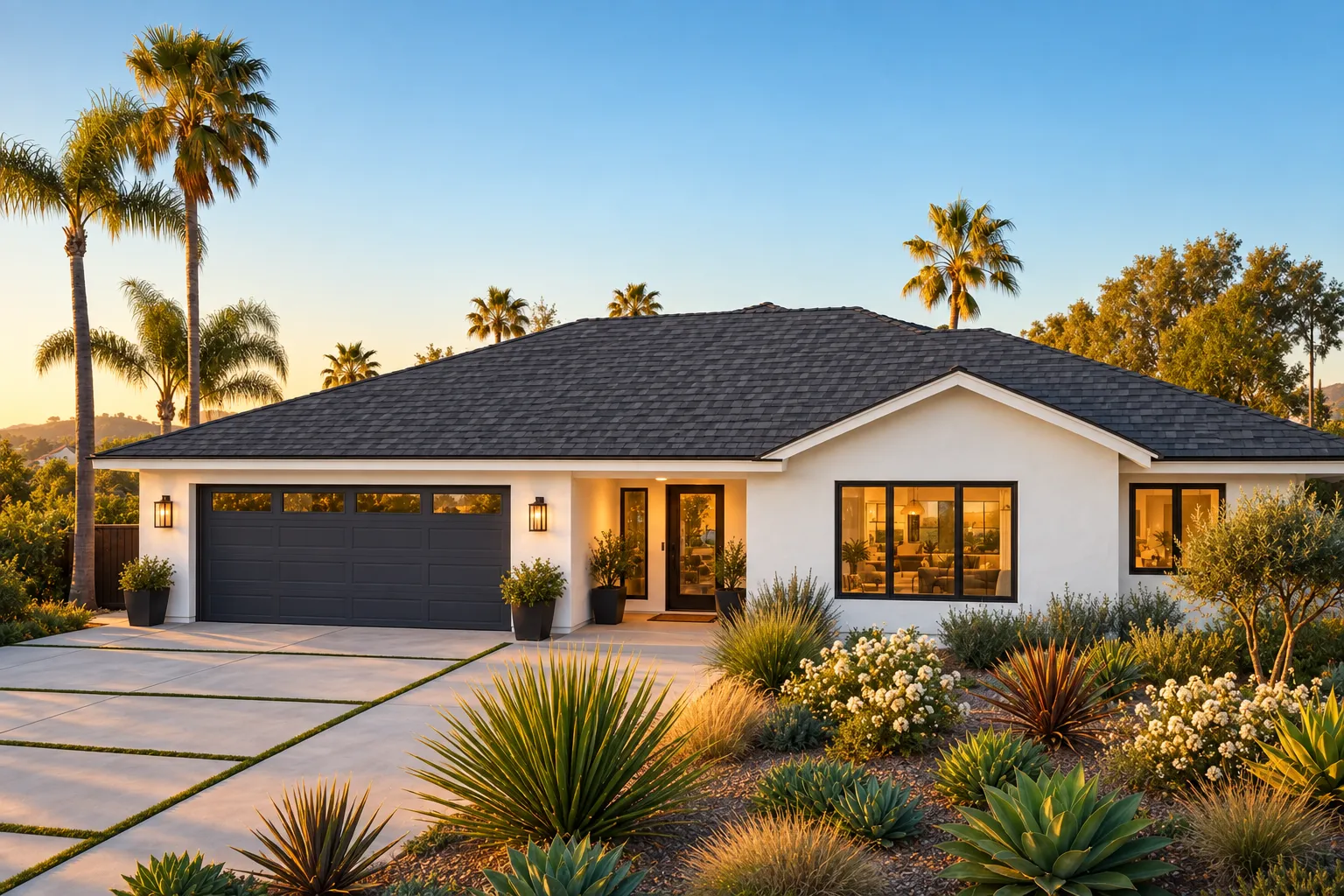California home with a new dimensional shingle roof